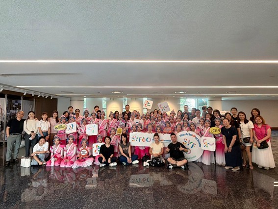 MBS Chinese Dance members performing in 2026 Singapore Youth Festival